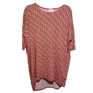 LulaRoe Irma Geometric Shape Asymmetrical Tunic